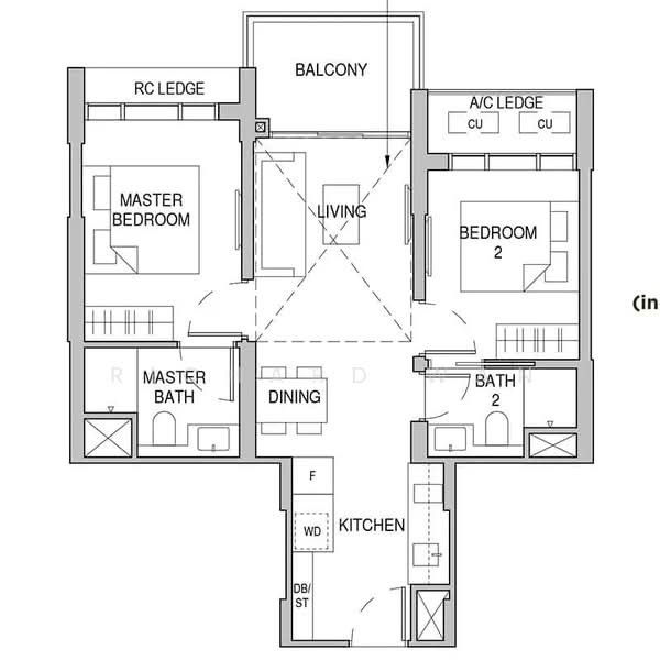 Sceneca Residence, Tanah Merah Kechil Link, 2 Bedrooms, 678 sqft, Condominium For Sale, by Richard Wan, 500180972 - PropertyGuru.com.sg