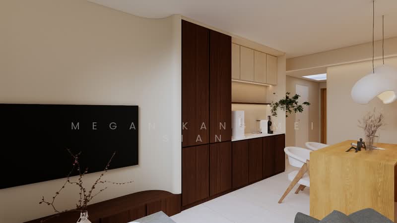 Penrose, 30 Sims Drive, 3 Bedrooms, 1,066 sqft, Condominium For Rent, by Megan Kang Mei Sian, 500180983 - Living Room - PropertyGuru.com.sg
