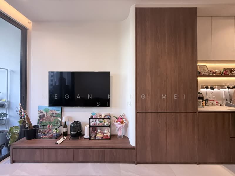 Penrose, 30 Sims Drive, 3 Bedrooms, 1,066 sqft, Condominium For Rent, by Megan Kang Mei Sian, 500180983 - Living Room - PropertyGuru.com.sg