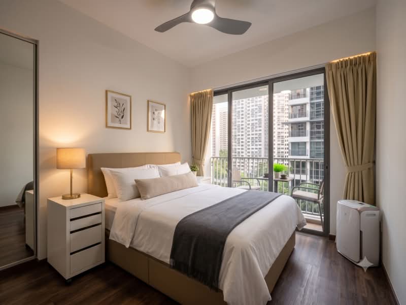 Riverbank at Fernvale, Sengkang West Way/Fernvale, 3 Bedrooms, 1,044 sqft, Condominium For Sale, by Val Ong, 500181053 - Bedroom - PropertyGuru.com.sg