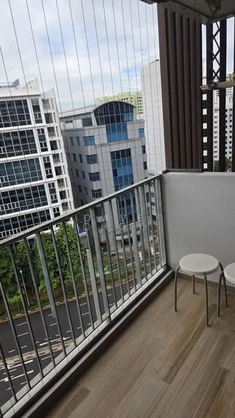 Sims Urban Oasis, 2 Sims Drive, 1 Bedroom, 463 sqft, Condominium For Rent, by Dave Choy, 500181106 - Balcony - PropertyGuru.com.sg