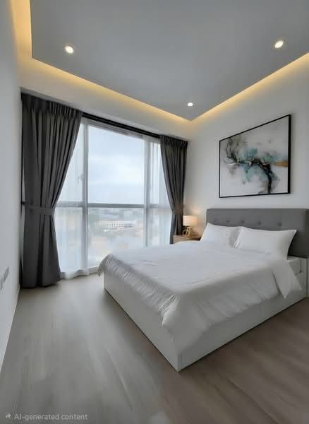 AMO Residence, 23 Ang Mo Kio Rise, 2 Bedrooms, 743 sqft, Condominium For Sale, by Jason Ong, 500181197 - Decorated Master Bedroom - PropertyGuru.com.sg