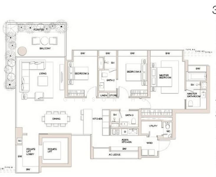 Centennia Suites, 100 Kim Seng Road, 3 Bedrooms, 1,787 sqft, Condominium For Rent, by Gibson Ho, 500181243 - PropertyGuru.com.sg