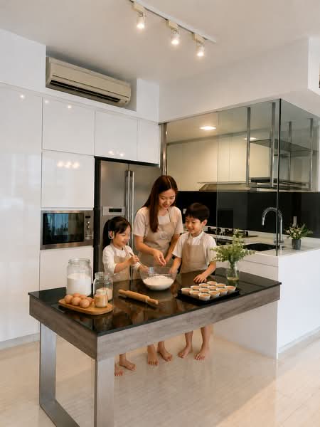 Woodhaven, 71 Woodgrove Avenue, 3 Bedrooms, 1,173 sqft, Condominium For Sale, by hui Chia, 500181256 - Kitchen - PropertyGuru.com.sg