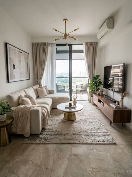 Artra, 10 Alexandra View, 3 Bedrooms, 1,119 sqft, Condominium For Rent, by Damian Chia, 500181665 - Living Room - PropertyGuru.com.sg