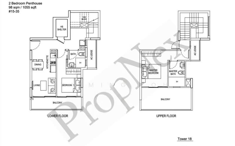 Urban Vista, 18 Tanah Merah Kechil Link, 2 Bedrooms, 1,055 sqft, Condominium For Sale, by Yi Ming Loh, 500181757 - PropertyGuru.com.sg