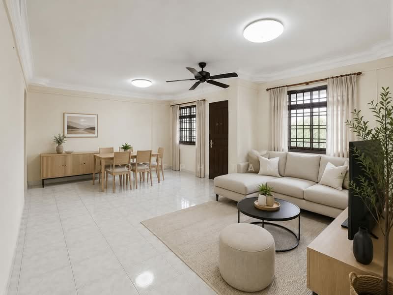 701 Woodlands Drive 40, 701 Woodlands Drive 40, 3 Bedrooms, 1,098 sqft, HDB Flat For Sale, by Joseph Tan, 500181773 - Living Room - AI enhanced - PropertyGuru.com.sg