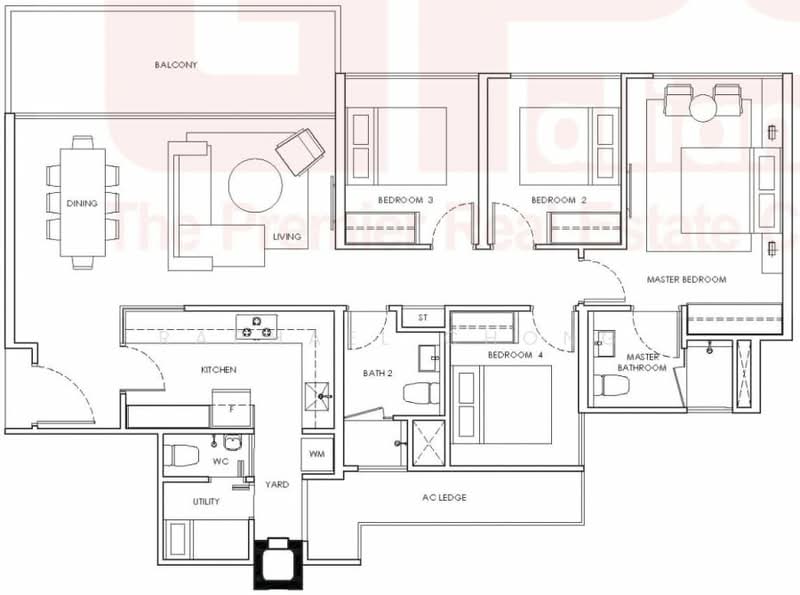 Waterwoods, 23 Punggol Field Walk, 2 Bedrooms, 1,281 sqft, Executive Condominium For Rent, by Raphael Chong, 500181781 - PropertyGuru.com.sg