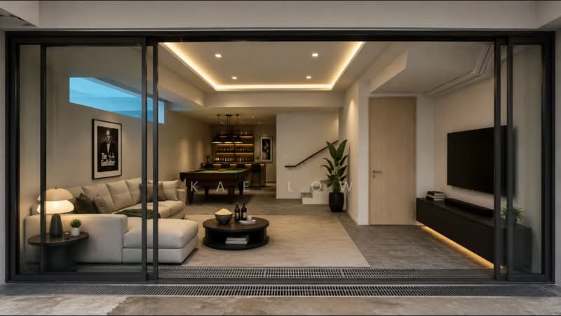 🤩🤩 OPEN HOUSE SERANGOON GDN THIS WEEKEND!! 🤩🤩, , 6 Bedrooms, 6,000 sqft, Corner Terrace For Sale, by Kae Low, 500181930 - Living Room - PropertyGuru.com.sg