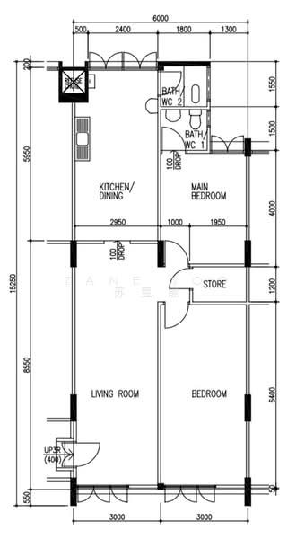 327 Clementi Avenue 5, 327 Clementi Avenue 5, 2 Bedrooms, 882 sqft, HDB Flat For Rent, by Zane Soo 苏昱能, 500181963 - PropertyGuru.com.sg