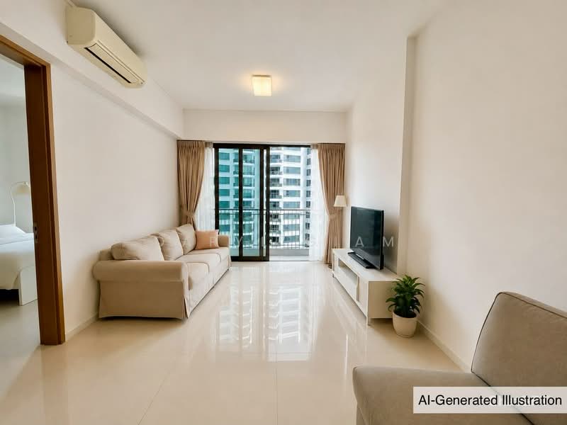 d'Leedon (Former Farrer Court), 11 Leedon Heights, 2 Bedrooms, 635 sqft, Condominium For Sale, by Daryl Giam, 500181976 - Living Room - PropertyGuru.com.sg