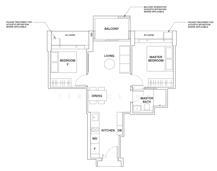 The Reserve Residences, 9 Jalan Anak Bukit, 2 Bedrooms, 614 sqft, Condominium For Sale, by Terence Ng, 500182204 - PropertyGuru.com.sg
