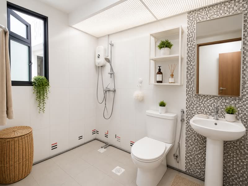 103B Bidadari Park Drive, 103B Bidadari Park Drive, 3 Bedrooms, 1,001 sqft, HDB Flat For Sale, by John Lee, 500182235 - Bathroom - PropertyGuru.com.sg