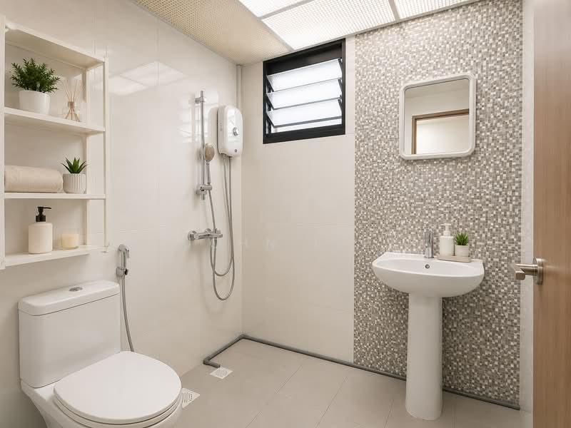 103B Bidadari Park Drive, 103B Bidadari Park Drive, 3 Bedrooms, 1,001 sqft, HDB Flat For Sale, by John Lee, 500182235 - Bathroom - PropertyGuru.com.sg