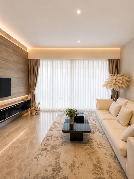 Leedon Residence, 6 Leedon Heights, 2 Bedrooms, 1,044 sqft, Condominium For Sale, by Selena Toh, 500182245 - Living Room - PropertyGuru.com.sg