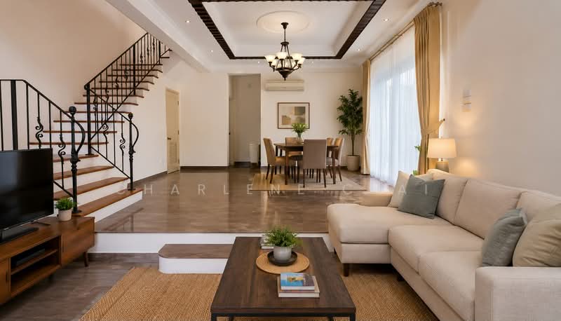Kew Heights, Kew Heights, 5 Bedrooms, 4,107 sqft, Semi-Detached House For Rent, by Charlene Chai, 500182262 - Living Room - PropertyGuru.com.sg