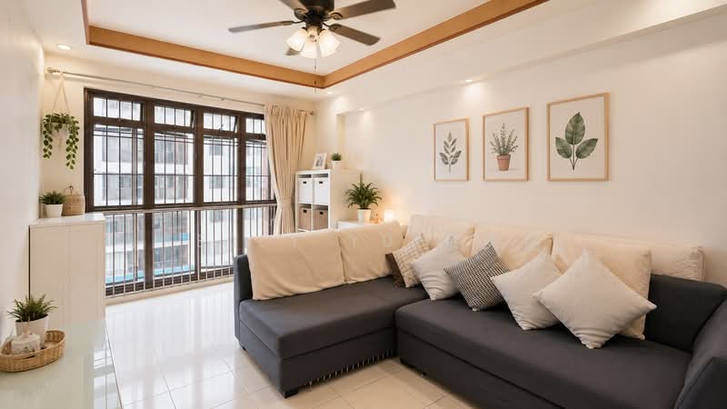 692A Choa Chu Kang Crescent, 692A Choa Chu Kang Crescent, 3 Bedrooms, 1,183 sqft, HDB Flat For Sale, by Kelly Yu 余奕葹, 500182315 - Living Room - PropertyGuru.com.sg