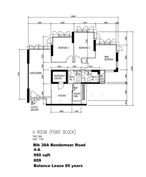 38A Bendemeer Road, 38A Bendemeer Road, 3 Bedrooms, 990 sqft, HDB Flat For Sale, by J.A. Goh 吴永益, 500182358 - PropertyGuru.com.sg