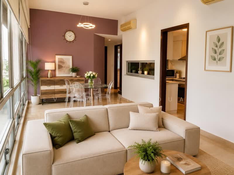 One Fort, 1 Fort Road, 2 Bedrooms, 1,055 sqft, Condominium For Sale, by Evangeline Dua, 500182586 - Living Room - PropertyGuru.com.sg