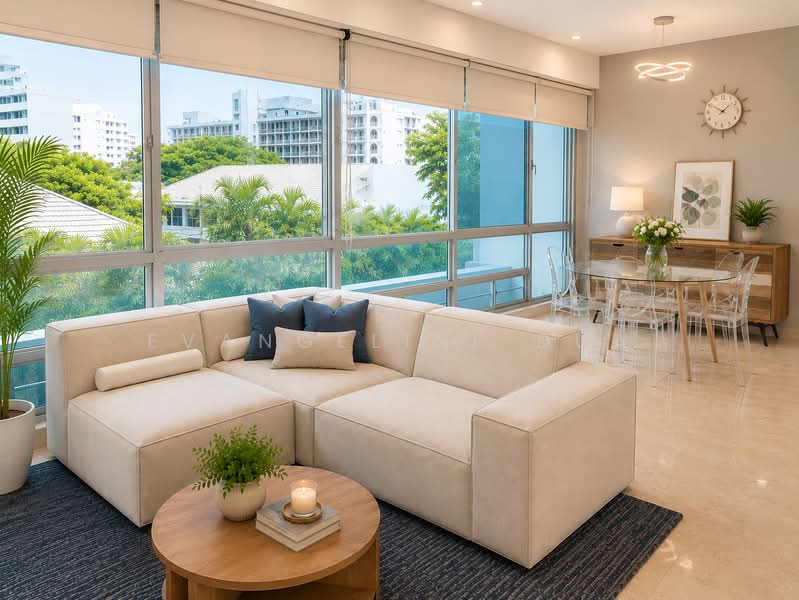One Fort, 1 Fort Road, 2 Bedrooms, 1,055 sqft, Condominium For Sale, by Evangeline Dua, 500182586 - Living Room - PropertyGuru.com.sg