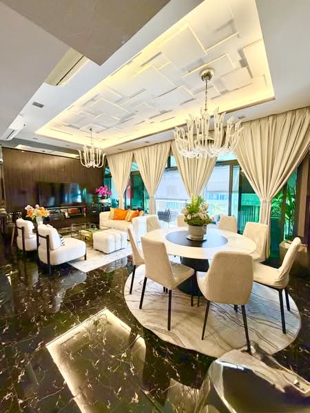 Rosewood Suites, 65 Rosewood Drive, 3 Bedrooms, 2,302 sqft, Condominium For Sale, by Edwin Soh, 500182597 - Efficient layout for living dining area - PropertyGuru.com.sg
