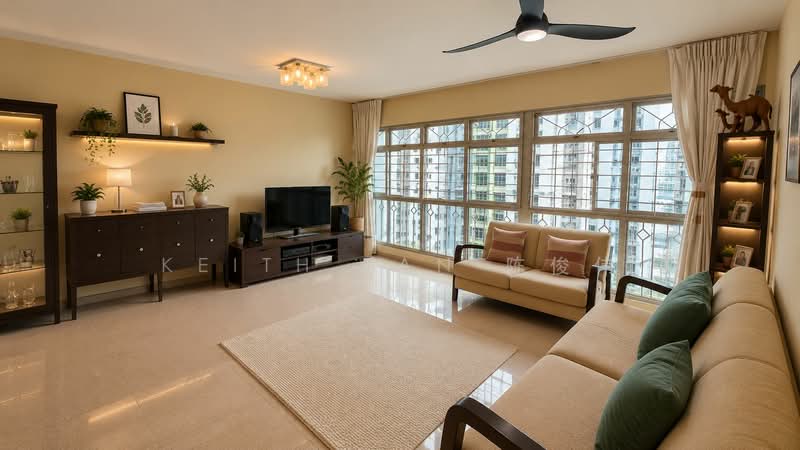 52 Strathmore Avenue, 52 Strathmore Avenue, 3 Bedrooms, 1,184 sqft, HDB Flat For Sale, by Keith Tan 陈俊伟, 500182612 - Living Room - PropertyGuru.com.sg