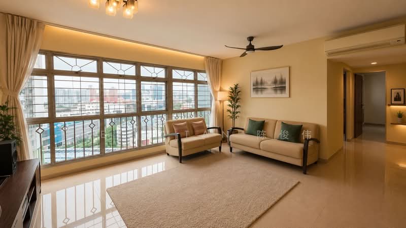 52 Strathmore Avenue, 52 Strathmore Avenue, 3 Bedrooms, 1,184 sqft, HDB Flat For Sale, by Keith Tan 陈俊伟, 500182612 - Living Room - PropertyGuru.com.sg