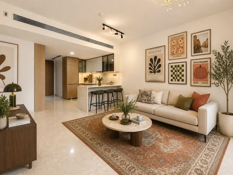 The Atelier, 2 Makeway Avenue, 2 Bedrooms, 872 sqft, Condominium For Sale, by Eddie Tan, 500182697 - Living Room - PropertyGuru.com.sg