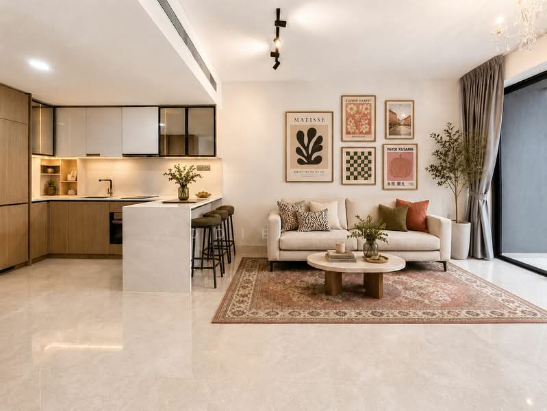 The Atelier, 2 Makeway Avenue, 2 Bedrooms, 872 sqft, Condominium For Sale, by Eddie Tan, 500182697 - Living Room - PropertyGuru.com.sg