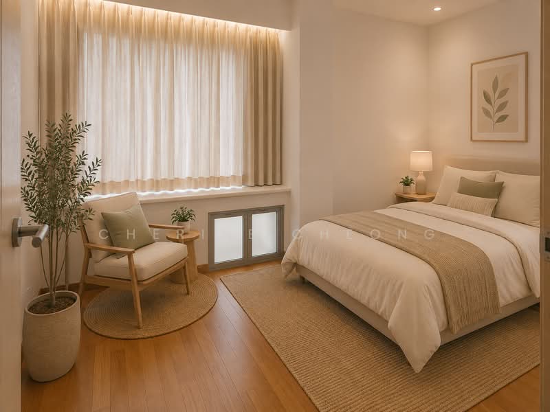 Cairnhill Crest, 8 Cairnhill Circle, 2 Bedrooms, 1,206 sqft, Condominium For Sale, by Cherine Cheong, 500182752 - Bedroom - Virtually staged ref - PropertyGuru.com.sg