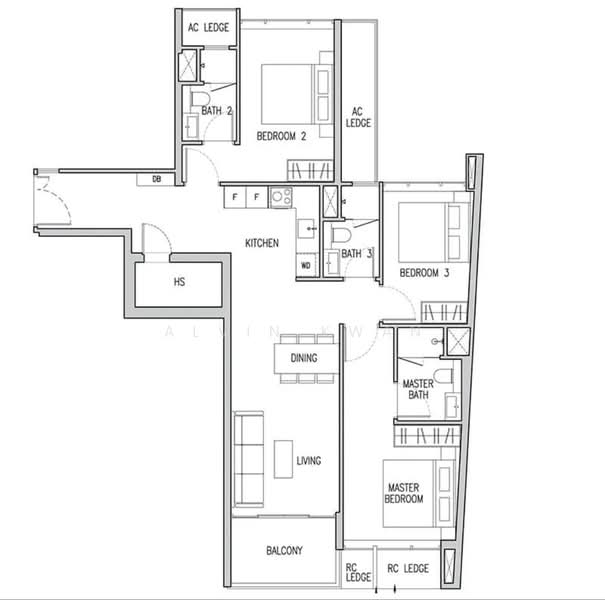 Gems Ville, 8 Lorong 13 Geylang, 3 Bedrooms, 1,130 sqft, Condominium For Sale, by Alvin Kwan, 500182843 - PropertyGuru.com.sg