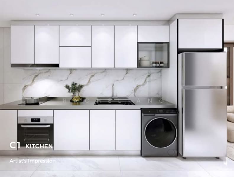 The Bronze, 46 Boon Teck Road, 2 Bedrooms, 775 sqft, Condominium For Sale, by Rachel Ang, 500182901 - Kitchen - PropertyGuru.com.sg
