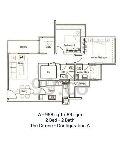 The Citrine, 18 Jalan Datoh, Balestier / Toa Payoh, 2 Bedrooms, 958 sqft, Apartment For Sale, by EVON NG, 500182992 - PropertyGuru.com.sg