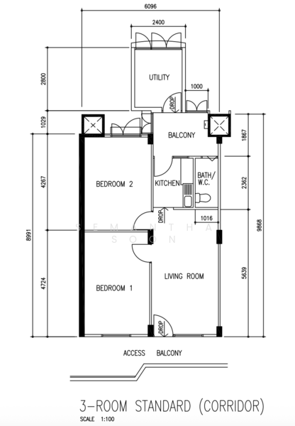 107 Jalan Bukit Merah, 107 Jalan Bukit Merah, 2 Bedrooms, 678 sqft, HDB Flat For Sale, by Semantha Soon, 500182999 - PropertyGuru.com.sg