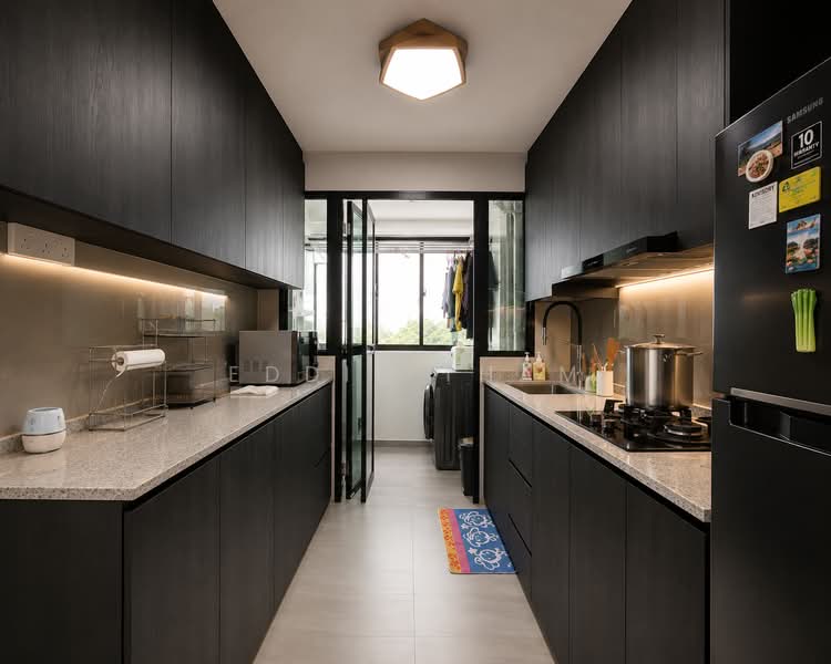 334D Yishun Riverwalk, 334D Yishun Street 31, 3 Bedrooms, 990 sqft, HDB Flat For Rent, by Eddie Tham, 500183031 - Kitchen - PropertyGuru.com.sg