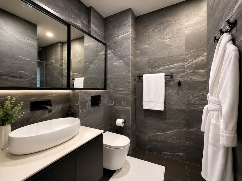 Starville, 68 Lengkong Tiga, 3 Bedrooms, 1,475 sqft, Condominium For Sale, by Jason Ng, 500183056 - Master Bathroom - PropertyGuru.com.sg