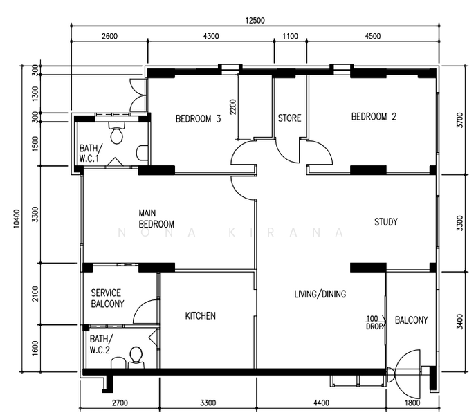 570 Hougang Street 51, 570 Hougang Street 51, 3 Bedrooms, 1,302 sqft, HDB Flat For Sale, by Nona Kirana, 500183095 - PropertyGuru.com.sg