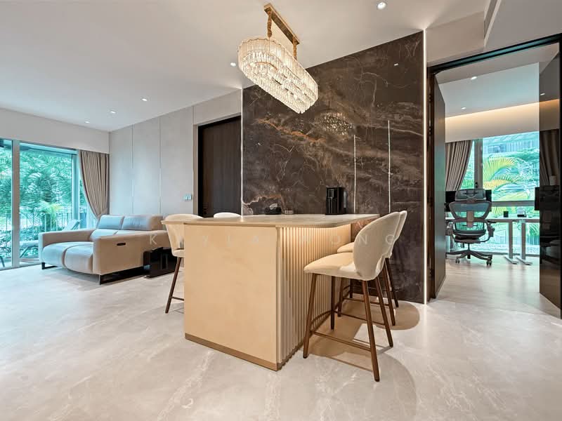 The Reef at King's Dock, 2 Harbourfront Avenue, 2 Bedrooms, 689 sqft, Condominium For Sale, by Kayla Wong, 500183138 - Living Room - PropertyGuru.com.sg
