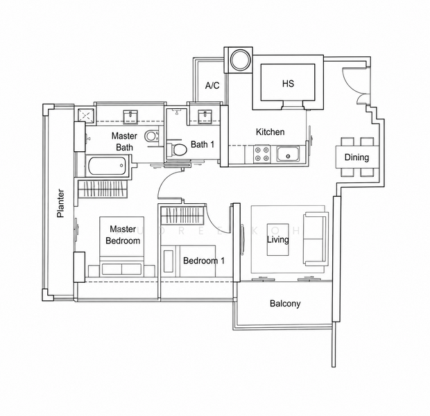 Domus, 8 Irrawaddy Road, 2 Bedrooms, 904 sqft, Condominium For Sale, by Audree Koh, 500183439 - PropertyGuru.com.sg