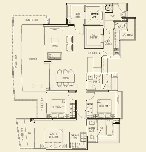 Bellerive, 9 Keng Chin Road, 3 Bedrooms, 1,679 sqft, Condominium For Sale, by Dennis Lim, 500183623 - PropertyGuru.com.sg