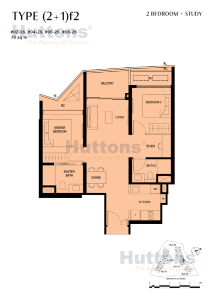 Lentor Hills Residences, Lentor Hills Road (Parcel A), Ang Mo Kio, 2 Bedrooms, 753 sqft, Apartment For Sale, by Allen Lin, 500183673 - PropertyGuru.com.sg