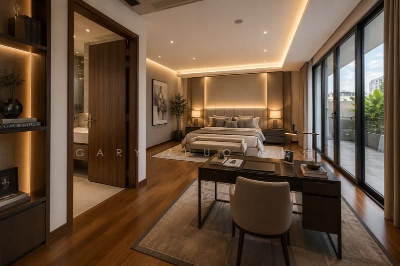 💎SSPROPERTY💎Brand New Semi D at Fernhill, District 10, 5 Ensuite Bedrooms & 3 Family Area, , 5 Bedrooms, 9,500 sqft, Semi-Detached House For Sale, by Gary Zhuo 卓俊伟, 500184318 - Master Bedroom - PropertyGuru.com.sg