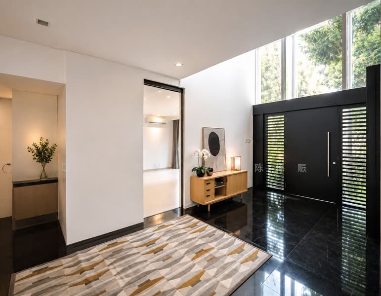 ⭐️RARE DUAL FRONTAGE MODERN 2-STY DETACHED @ GCBA RAFFLES PARK⭐️1 KM OF RGPS⭐️VERY WIDE FRONTAGE⭐️, Oriole Crescent Ash Cassia Sunset Pine Linden Vanda Eng Neo Greenmead Greenview Greenpark Hillcrest Watten Shelford Senandong Swiss Club Binjai Kampong Chantek Chee Hoon Camden Kheam Hock Trevose Camborne Narooma Dalkeith Harlyn Berrima Merryn Tudor, 7 Bedrooms, 8,200 sqft, Detached House For Sale, by Damian Tan 陈係赈, 500184344 - Entrance - PropertyGuru.com.sg