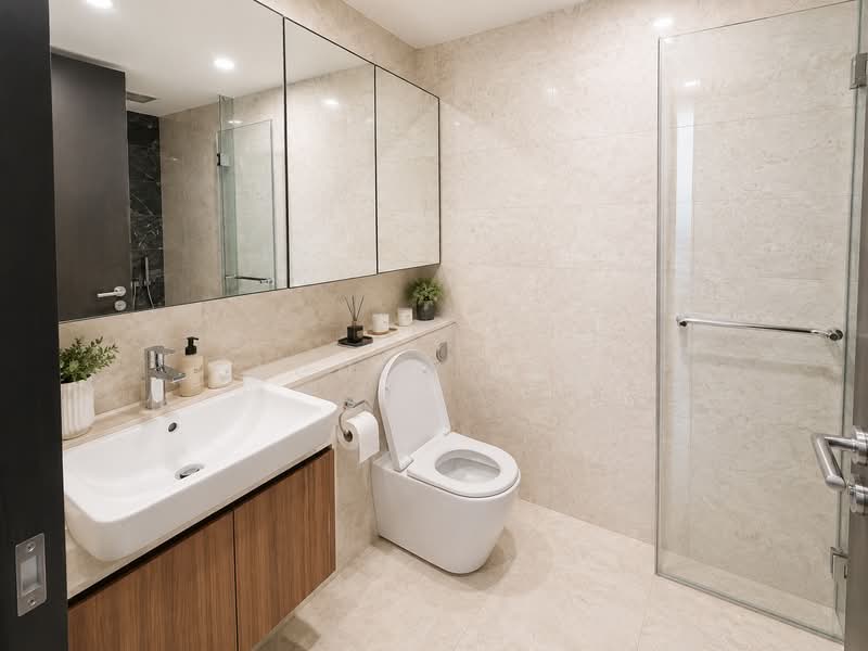 Pullman Residences, 18 Dunearn Road, 2 Bedrooms, 667 sqft, Condominium For Rent, by Agnes Ang, 500184405 - Master Bathroom - PropertyGuru.com.sg