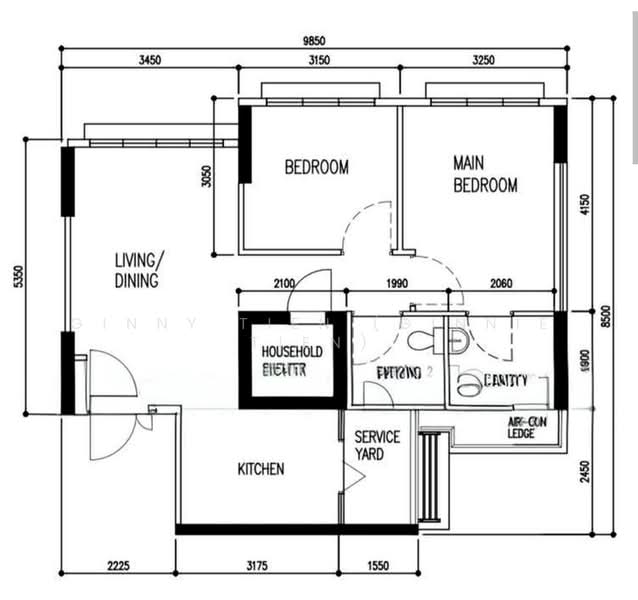 995C Buangkok Crescent, 995C Buangkok Crescent, 2 Bedrooms, 731 sqft, HDB Flat For Sale, by Ginny Tien (Ginnie Tien), 500184425 - PropertyGuru.com.sg