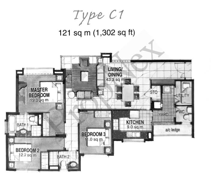 Summerhill, 50 Hume Avenue, 3 Bedrooms, 1,302 sqft, Condominium For Rent, by Pang Chun Enn, 500184558 - PropertyGuru.com.sg