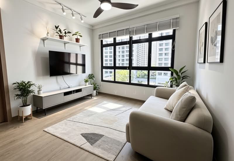 415C Northshore Drive, 415C Northshore Drive, 3 Bedrooms, 1,012 sqft, HDB Flat For Sale, by Han Yijie, 500184640 - Living Room - PropertyGuru.com.sg