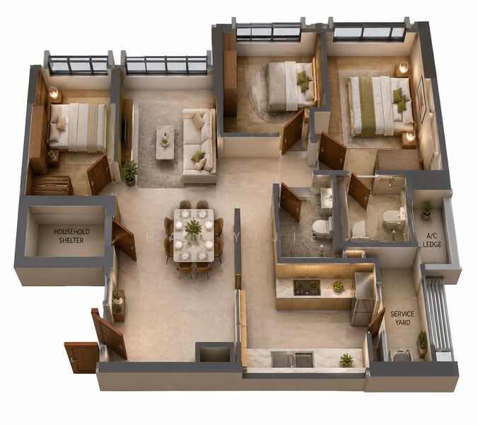 415C Northshore Drive, 415C Northshore Drive, 3 Bedrooms, 1,012 sqft, HDB Flat For Sale, by Han Yijie, 500184640 - PropertyGuru.com.sg