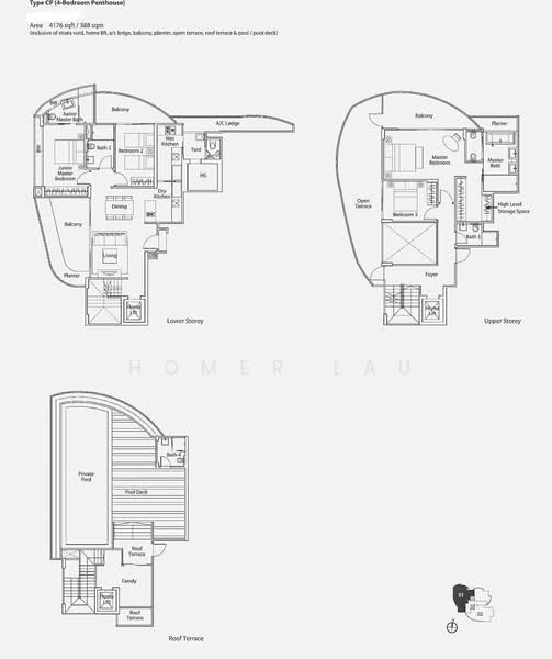 City view Penthouse unit near Novena MRT station, , 4 Bedrooms, 4,176 sqft, Condominium For Sale, by Homer Lau, 500184662 - PropertyGuru.com.sg
