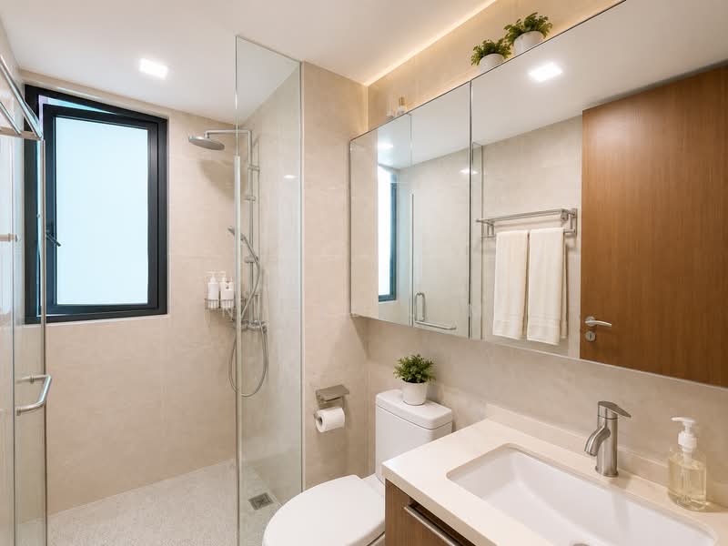 Kingsford Waterbay, 72 Upper Serangoon View, 4 Bedrooms, 1,109 sqft, Condominium For Sale, by Nigel J M, 500184712 - Bathroom - PropertyGuru.com.sg
